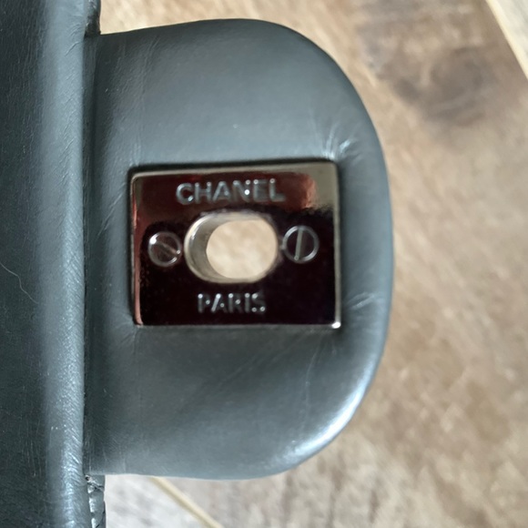 Chanel Lambskin mini rectangular in grey - Picture 12 of 14